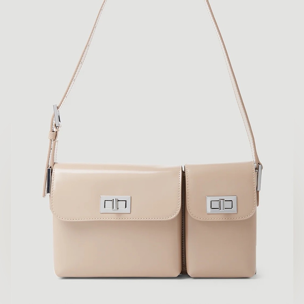 BY FAR Baby Billy Bag in Beige/Sand